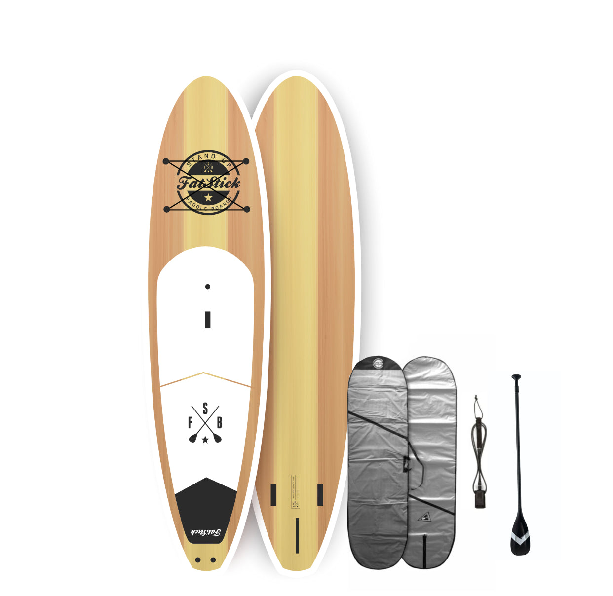 Bamboo Bullet Hard Paddle Board Package
