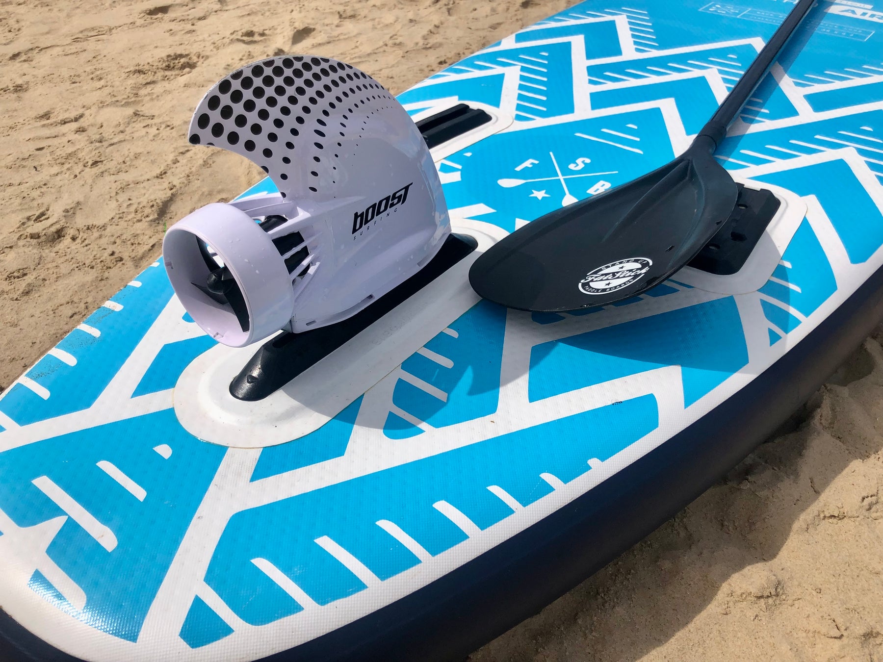 Electrical Paddle Haystack Boost Electric Surf Fin and paddle board motor | UK Stock - FatStick Boards