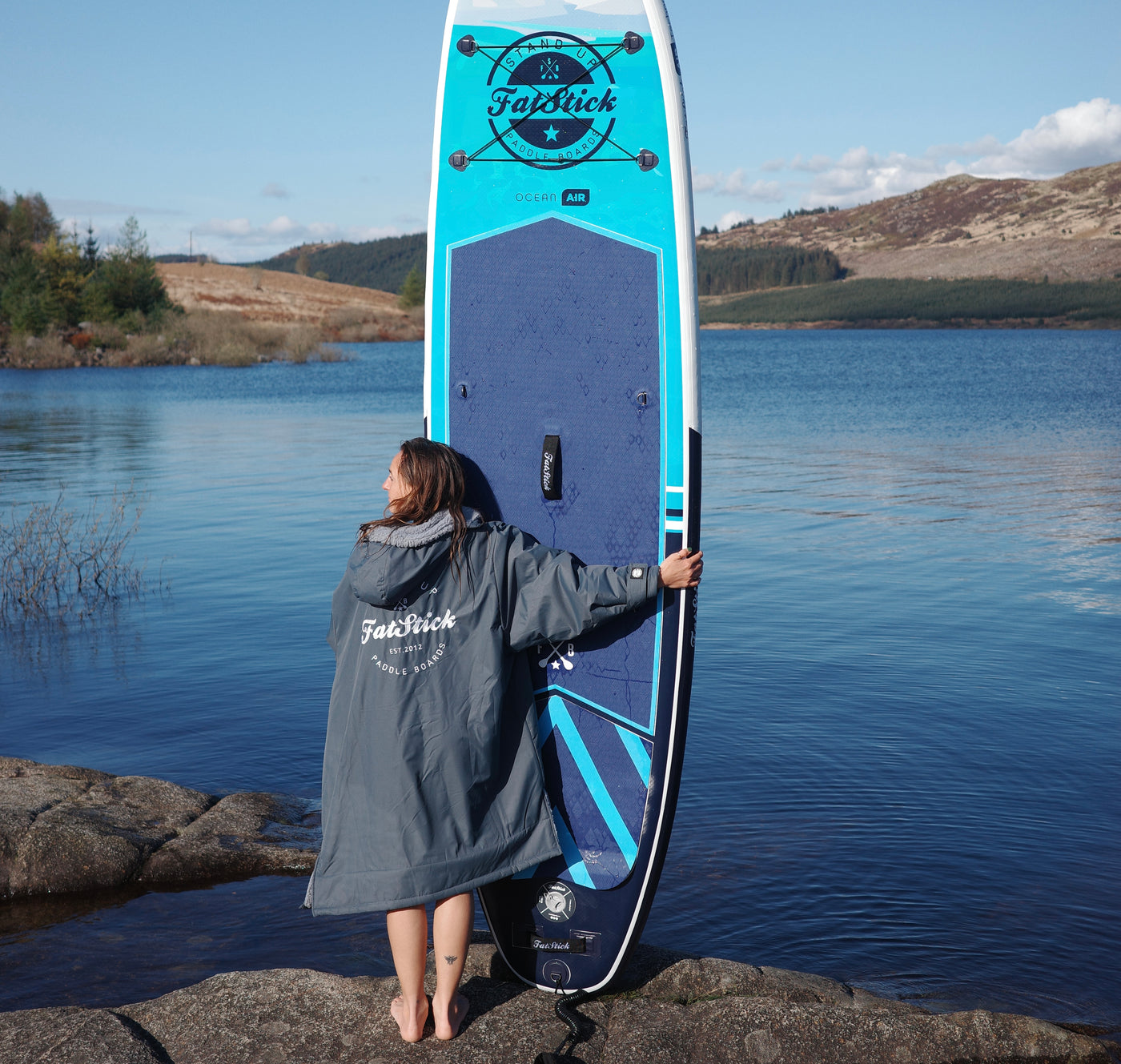 FatStick Inflatable Stand Up Paddle Board | iSUP | All Rounder Paddle Board | Dryrobe | Change Robe