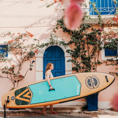 Wooden Menace 11'2 Inflatable Paddle Board | Optional Seat