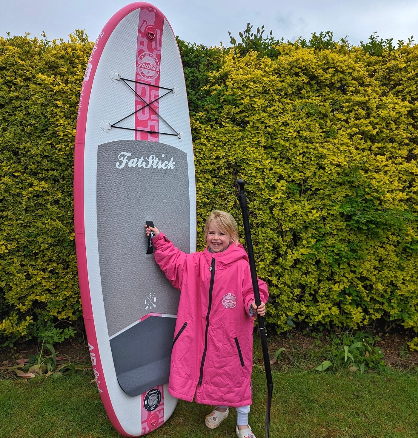 Kids 7’6 GromStick Inflatable Stand Up Paddle Board Package | Childs