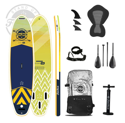 Stock Clearance - Yellow Pure Art 10'6 Inflatable Paddle Board SUP Package