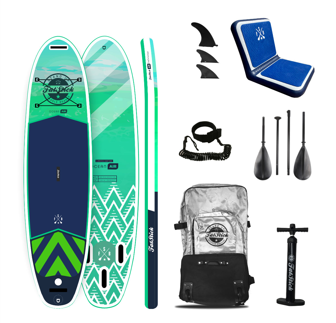 Pure Art 10'6 Inflatable Stand Up Paddle Board Package | SUP & SEAT