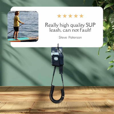 Coiled SUP Paddle Board Ankle Leash 10ft