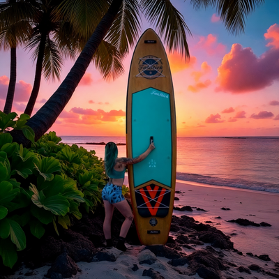 Wooden Menace 11'2 Inflatable Paddle Board | Optional Seat