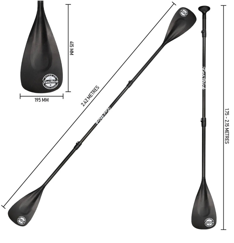 4 Piece Carbon Shaft SUP/KAYAK Paddle-SUP Paddles-fatstickboards